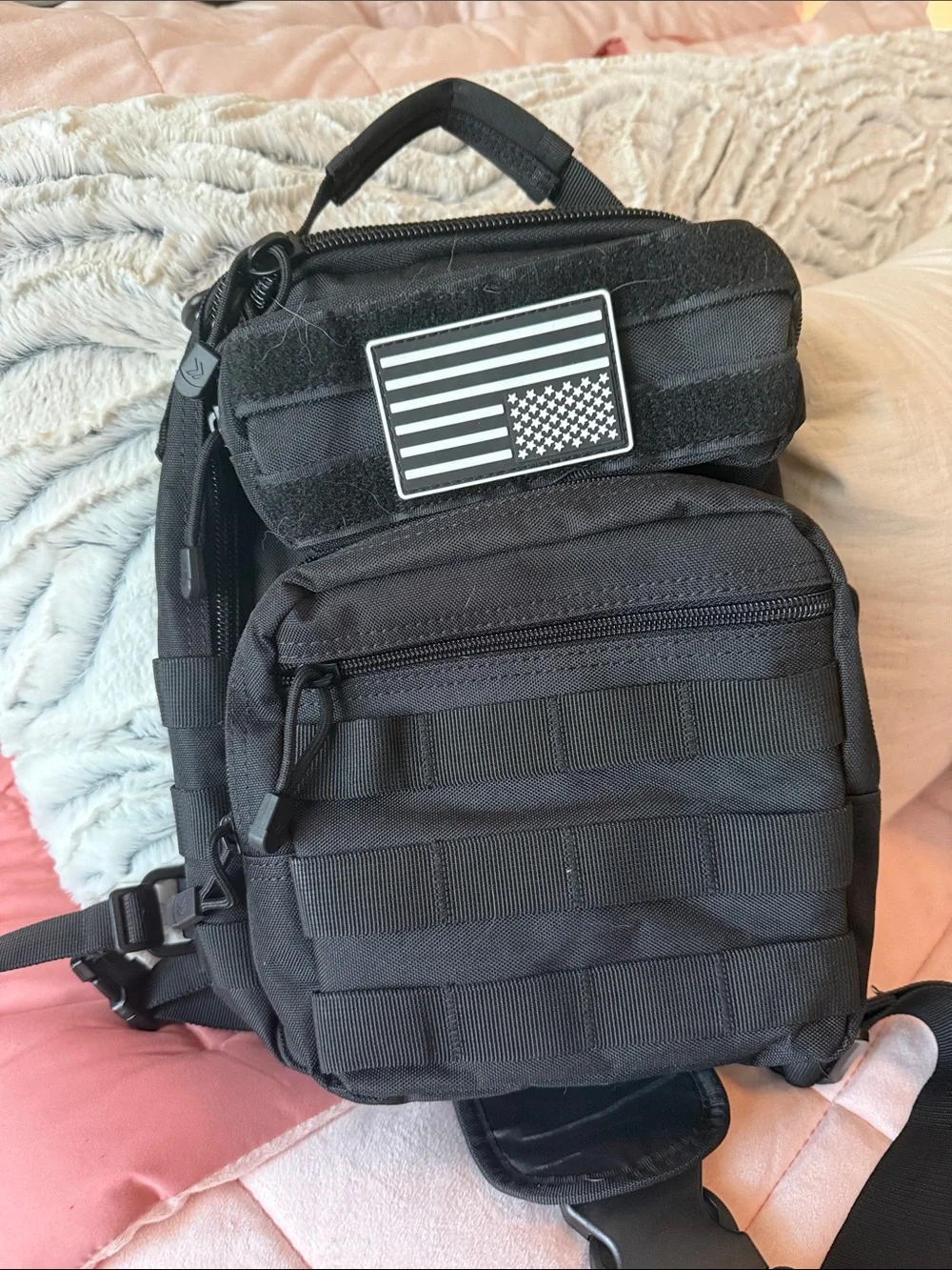 Tactical Black Men's 🎒 backpack - Compact Utility Carry